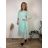 Ärmelloses Sommerkleid für Damen (UNI SL) ITALIAN FASHION IMK201505107 46/48/50 leichte Minze