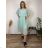 Ärmelloses Sommerkleid für Damen (UNI SL) ITALIAN FASHION IMK201505107 46/48/50 leichte Minze