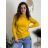Damen Langarm-Strickpullover mit Stehkragen (XS/S/M ONE SIZE) EXTRAME ITALIAN FASHION IMM23M5821