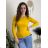 Elegantes eiskaltes langes trägerloses Kleid für Damen (S / M ONE SIZE) ITALIAN FASHION IMM22921 žlutá hořčicová S / M / L