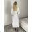 Langes ärmelloses Sommerkleid für Damen (Einheitsgröße S/M) ITALIAN FASHION IMPDY22LS16208 S / M / L grünes Khaki