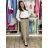 Kurzärmliges Sommer-Freizeitkleid für Damen (S/M/L EINHEITSGRÖSSE) ITALIAN FASHION IMWGB25022 S / M / L dunkelbeige