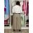 Kurzärmliges Sommer-Freizeitkleid für Damen (S/M/L EINHEITSGRÖSSE) ITALIAN FASHION IMWGB25022 S / M / L dunkelbeige