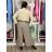 Kurzärmliges Sommer-Freizeitkleid für Damen (S/M/L EINHEITSGRÖSSE) ITALIAN FASHION IMWGB25022 S / M / L dunkelbeige