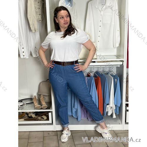 Kurzärmliges Sommer-Freizeitkleid für Damen (S/M/L EINHEITSGRÖSSE) ITALIAN FASHION IMWGB25022 S / M / L hellblau