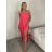 Kleid übergroße Kurzarm Damen (UNI S-L) ITALIAN FASHION IMD20187