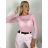 Langarm-T-Shirt für Damen (S/M EINHEITSGRÖSSE) ITALIAN FASHION IMPDY23HH2321/LS16577