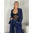 Damen-Langarmjacke (S/M ONE SIZE) ITALIAN FASHION IMPDY23MDUE23274 S / M / L dunkelblau