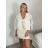 Kurzärmliges Sommer-Freizeitkleid für Damen (S/M/L EINHEITSGRÖSSE) ITALIAN FASHION IMWGB25022 XS/S/M žlutá