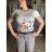 T-Shirt Kurzarm Frauen (UNI S-M) ITALIENISCHE MODE IMM20330 S / M / L weiß
