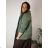 Übergroßer gestrickter Langarmpullover für Damen (S/M EINHEITSGRÖSSE) ITALIAN FASHION IMSN2416125