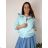 Übergroßer gestrickter Langarmpullover für Damen (S/M EINHEITSGRÖSSE) ITALIAN FASHION IMSN2416125