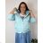 Übergroßer gestrickter Langarmpullover für Damen (S/M EINHEITSGRÖSSE) ITALIAN FASHION IMSN2416125