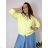 Übergroßer gestrickter Langarmpullover für Damen (S/M EINHEITSGRÖSSE) ITALIAN FASHION IMSN2416125