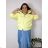 Übergroßer gestrickter Langarmpullover für Damen (S/M EINHEITSGRÖSSE) ITALIAN FASHION IMSN2416125