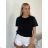 Langarm-T-Shirt für Damen (S/M EINHEITSGRÖSSE) ITALIAN FASHION IMPDY23HH2321/LS16577
