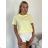 Langarm-T-Shirt für Damen (S/M EINHEITSGRÖSSE) ITALIAN FASHION IMPDY23HH2321/LS16577 S / M / L žlutá