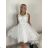 Elegantes, ärmelloses, kurzes Ball- und Partykleid für Damen (Einheitsgröße S/M) ITALIAN FASHION IMM22PL19801KR