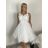 Elegantes, ärmelloses, kurzes Ball- und Partykleid für Damen (Einheitsgröße S/M) ITALIAN FASHION IMM22PL19801KR
