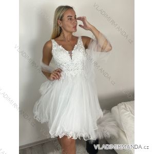 Elegantes, ärmelloses, kurzes Ball- und Partykleid für Damen (Einheitsgröße S/M) ITALIAN FASHION IMM22PL19801KR
