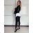 Set aus langem Sportoberteil und Leggings für Damen (Einheitsgröße S/M) ITALIAN FASHION IMPLP2372755 S / M schwarz