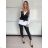 Set aus langem Sportoberteil und Leggings für Damen (Einheitsgröße S/M) ITALIAN FASHION IMPLP2372755 S / M schwarz