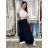 Sommerliche Wickelhose für Damen (Einheitsgröße S/M/L) ITALIENISCHE MODE IM426159 M/L/XL růžová fuchsiová