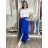 Sommerliche Wickelhose für Damen (Einheitsgröße S/M/L) ITALIENISCHE MODE IM426159 M/L/XL Königsblau