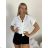 Klassisches 3/4 Langarmshirt für Damen, Übergröße (50/52/54 ONE SIZE) ITALIAN FASHION IMWDL252349 S / M / L grünes Khaki