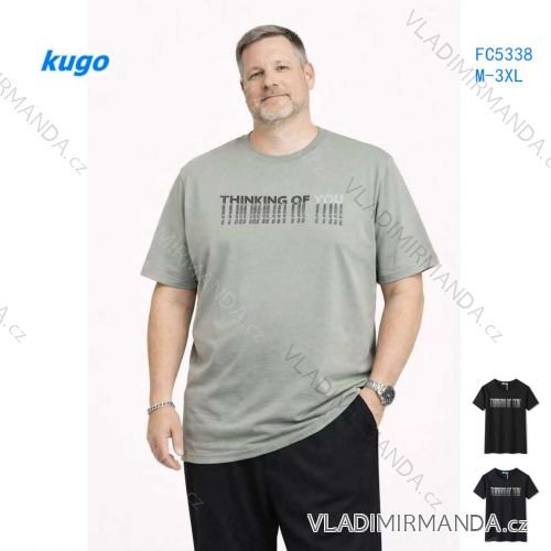 Herren-T-Shirt mit kurzen Ärmeln, Oversize (M-3XL) KUGO FC5338