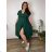 Sommerkleid oval Kurzarm Damen Übergröße (50/52/54 Einheitsgröße) ITALIAN FASHION IM425011