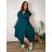 Sommerkleid oval Kurzarm Damen Übergröße (50/52/54 Einheitsgröße) ITALIAN FASHION IM425011