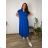 Sommerkleid oval Kurzarm Damen Übergröße (50/52/54 Einheitsgröße) ITALIAN FASHION IM425011  dunkler Smaragd