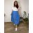 Sommerkleid oval Kurzarm Damen Übergröße (50/52/54 Einheitsgröße) ITALIAN FASHION IM425011  dunkelblau