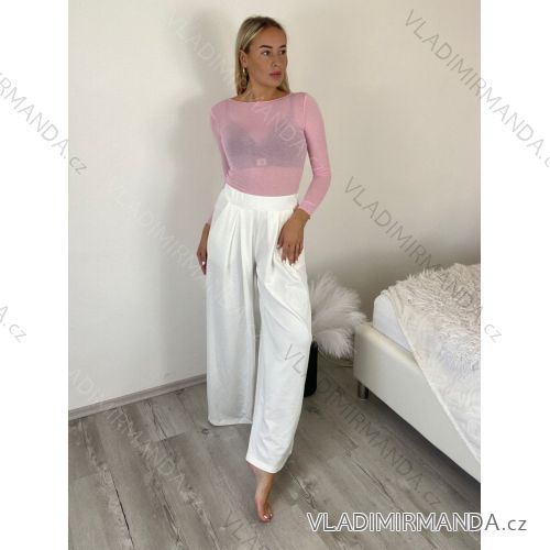 Kurzärmliges Sommer-Freizeitkleid für Damen (S/M/L EINHEITSGRÖSSE) ITALIAN FASHION IMWGB25022 S / M / L weiß