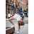 Elegante, lange Jogginghose für Damen (Einheitsgröße S/M/L) ITALIAN FASHION IMD23634