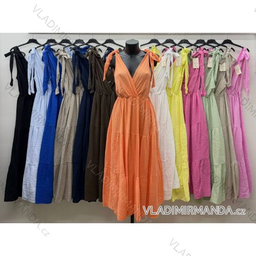 Sommerkleid oval Kurzarm Damen Übergröße (50/52/54 Einheitsgröße) ITALIAN FASHION IM425011