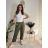 Lange Sommerhose für Damen mit Gürtel (Einheitsgröße S/M) ITALIAN FASHION IMD24080