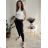 Elegante Hose mit Gürtel für Damen (M/L/XL, Einheitsgröße) ITALIENISCHE MODE IMD26060 grünes Khaki M/L/XL