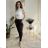 Elegante Hose mit Gürtel für Damen (M/L/XL, Einheitsgröße) ITALIENISCHE MODE IMD26060 grünes Khaki M/L/XL