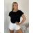 Übergroßer Langarm-Strickpullover für Damen (S/M EINHEITSGRÖSSE) ITALIAN FASHION IMPTI23NG77001 -   schwarz -   S / M