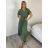 Kurzärmliges Sommer-Freizeitkleid für Damen (S/M/L EINHEITSGRÖSSE) ITALIAN FASHION IMWGB25022 S / M / L schwarz