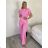Sommerkleid Carmen aus Musselin für Damen (Einheitsgröße S/M) ITALIAN FASHION IMWE231506 S / M / L pink