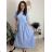 Langarm-Hemdkleid für Damen (Einheitsgröße S/M) ITALIAN FASHION IMWGM23447