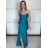 Šaty elegantní společenské na ramínka dámské (S/M ONE SIZE) ITALSKÁ MÓDA IM321608
