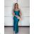 Šaty elegantní společenské na ramínka dámské (S/M ONE SIZE) ITALSKÁ MÓDA IM321608