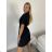 Damen-Hemdkleid mit 3/4-Ärmeln und kurzen Ärmeln (Einheitsgröße S/M/L/XL) ITALIAN FASHION IMC23025 S / M / L hellblau