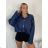 Übergroßer gestrickter Langarmpullover für Damen (S/M EINHEITSGRÖSSE) ITALIAN FASHION IMSN2416125