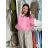 Ärmellose Jacke mit langen Ärmeln (uni sl) ITALIENISCHE Mode IMC17326