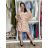 Ärmelloses Damen Sommerkleid (uni sl) ITALIAN Fashion IM918294 M / L beige